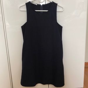 Mango navy shift dress
